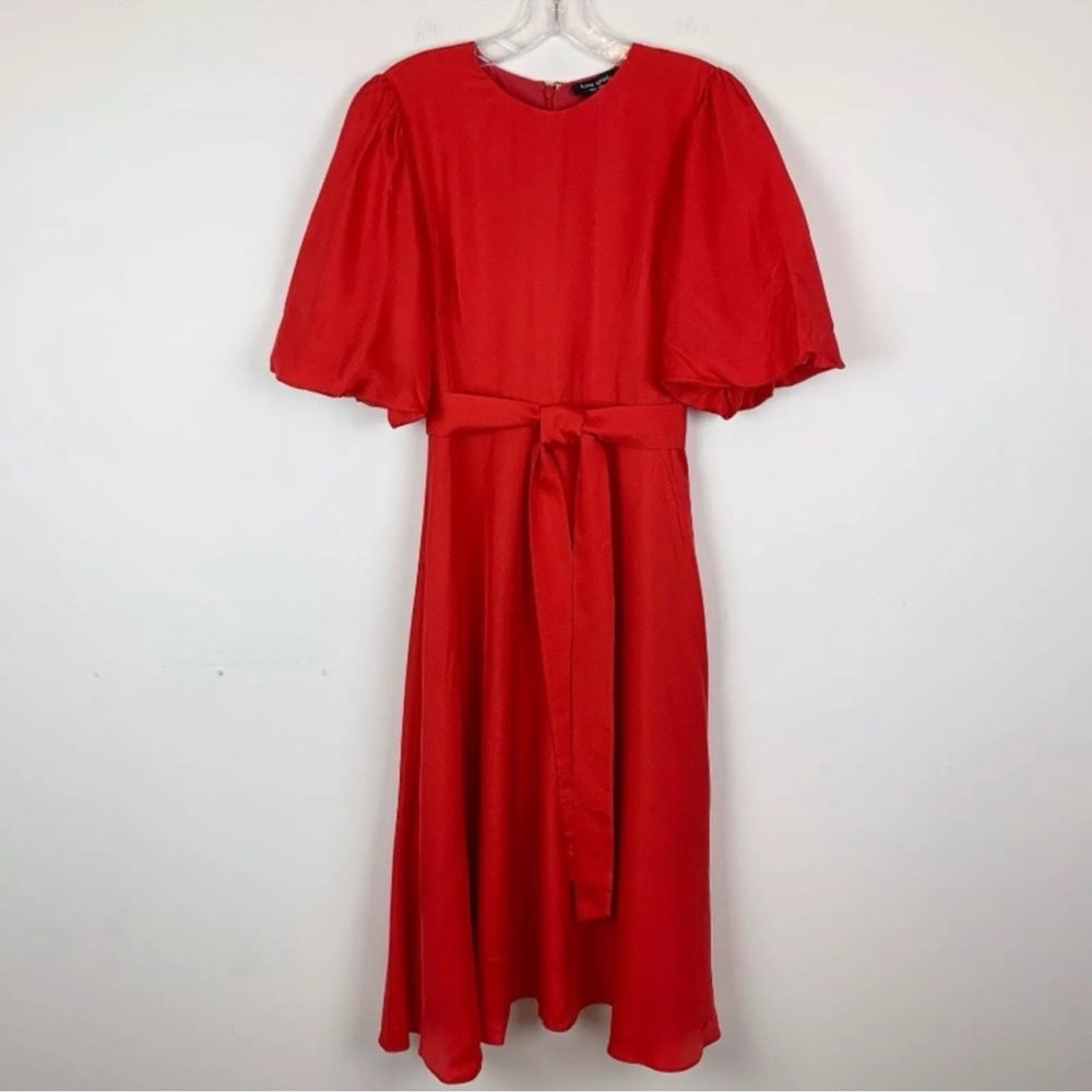 NWT Kate Spade Matinee Silk Blend Midi Dress. $378 - Picture 2 of 16